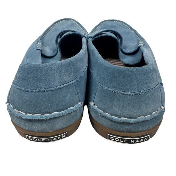 Cole Haan Penny Loafers Men’s 12 M Light Blue Suede Slip-On Casual Shoes C30949 - Picture 4 of 8